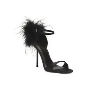 Good American black Feather Heels